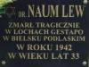 Memorial plaque to Dr. Naum Lew